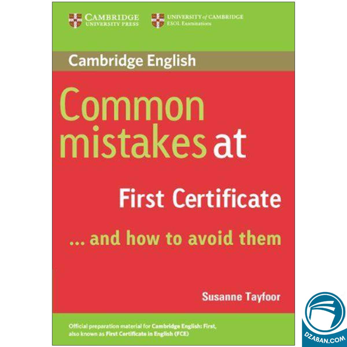 Common mistakes in first certificate